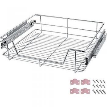 TecTake Kitchen Wire Drawer Baskets Pullout Storage