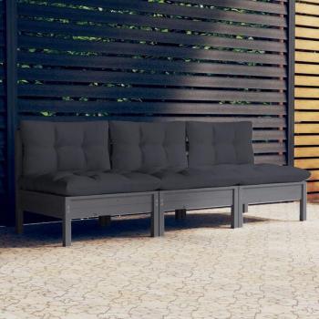 Sofá de Aluminio y Madera Prolenta 3 Personas, Premium