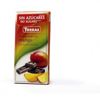 Torras Chocolate Negro Con Mango 75 Gr
