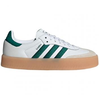 Sneakers Bassa Adidas Sambae in Bianco e Rilievo Stucco