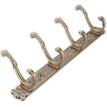 Retro Brass Wall-Mounted Towel Hooks