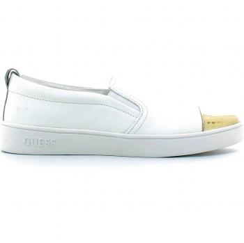 Guess Leder-Slipper Damen – Weiß, Größe 39
