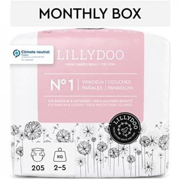 LILLYDOO Windeln, Größe 1, 2-5 kg