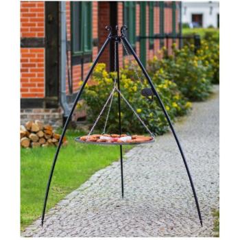 Barbecue portable DOUA 60 cm – Trépied et grillage inox