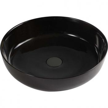 Lavabo in ceramica nero lucido 33 cm – Zelos