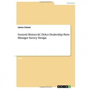 General Motors AC Delco Dealership Parts Manager Survey Design