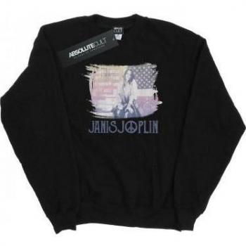 Felpa Janis Joplin per ragazzi con cappuccio e bandiera