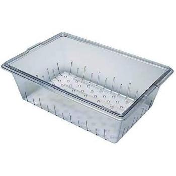 Food Storage Box Colander, Fits 18'' x 26'' x 9'' and 15'', Clear, Polycarbonate, NSF
