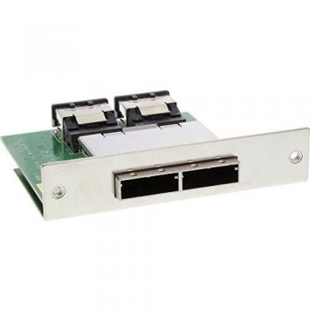 InLine 27650E Dual‑SAS‑Kabeladapter – 2× externe SFF‑8088 auf 2× interne SFF‑8087 mit 50‑Poligem Centronics-Framework