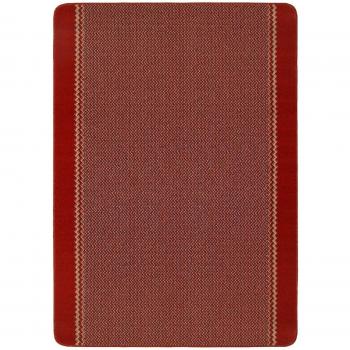 Stylish Red Bordered Washable Rug