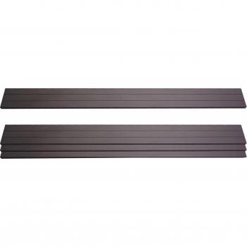 Lamas Impermeables WPC Sarthe en Color Antracita – Paquete 4
