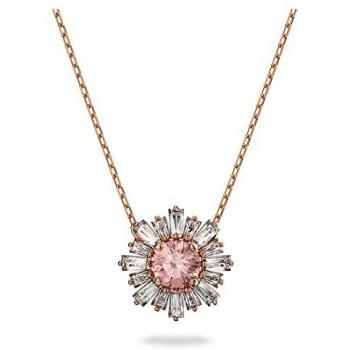 Collier d'Or Rose avec Pierre Centrale