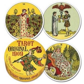 Tarot Original 1909 Circular Deck by Arthur Edward Waite & Pamela Colman Smith & Sasha Graham