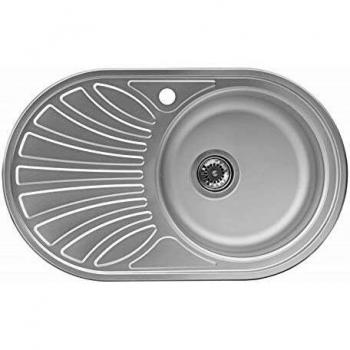 Lavello Apell CI78ILPC con Gocciolatoio Argento