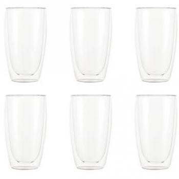 6er Set BODUM Doppelwandige Trinkgläser 0.45 l