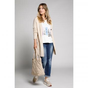 T-shirt Snoopy mezze maniche Donna 52/54 Bianco Cotone