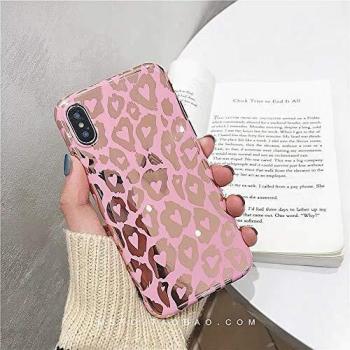Leopard‑Design Handyhülle für iPhone XR – weiches TPU, feminine Goldvariante