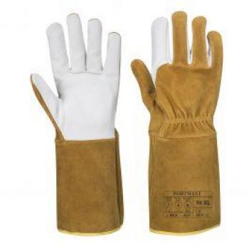 Portwest TIG Welding Gauntlets Brown L