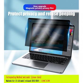 Film de confidentialité magnétique pour MacBook Air 13 pouces A1466 A1369