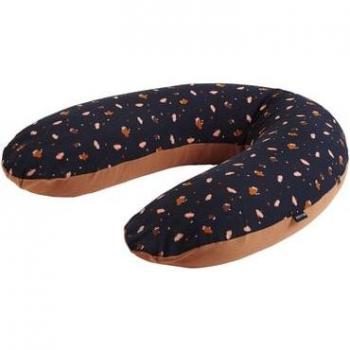 Coussin d'allaitement et grossesse Candide jersey fleurs/cassonade