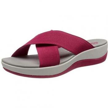 Clarks Damen Arla Elin Slingback Sandalen, Pink, 42 EU