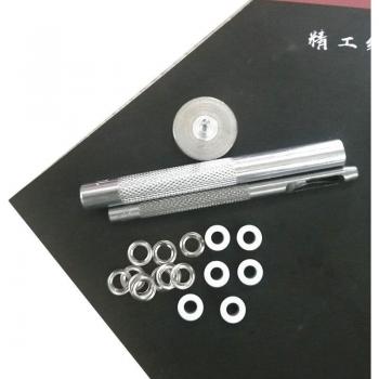 XUNZHE 4 mm 50‑Stück: Bunte Schnallen, Metallaugen & Nieten