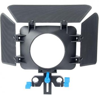 85mm 3-Blade Adjustable Matte Box Lens Hood with Follow Focus for 15mm Rails