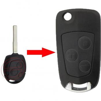 Llave a distancia modificada de 3 botones para Ford Focus, Mondeo, C-MAX, Fusion, Transit y KA FO21/HU101