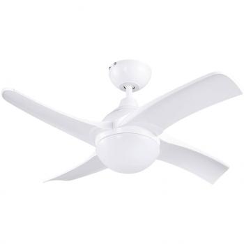 Sygonix 55W Ceiling Fan (Ø 910mm x H 370mm) White