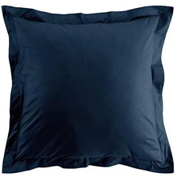 Taie de Almohada Sostenible Biolina 63x63cm Azul Profundo