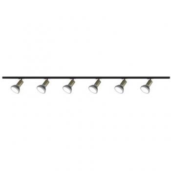 Set Illuminante Oro Mono Amos 6 Luci E27 a Binario