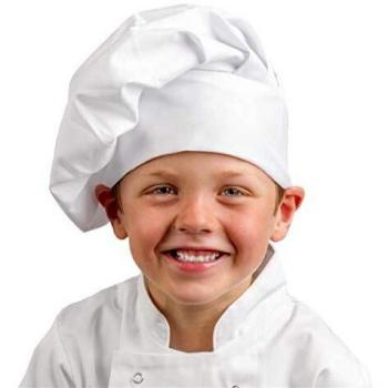 Küchenchef-Helm für Kinder A677 – Weiß