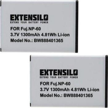 EXTENSILO Batteria Compatibile Go-HD Fotocamera Digitale