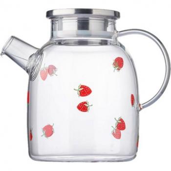 Cold Water Glass Pot – Strawberry Edition