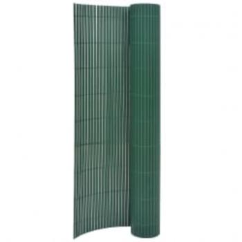 Store de véranda vert 110x400 cm – Clôture extérieure double face