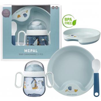 MEPAL Babygeschirr-Set Mepal Mio 3-teilig „Sailors Bay“