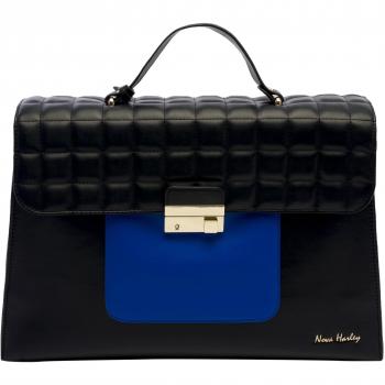 Bagaglio a mano luxury marca Harley, colore nero e blu