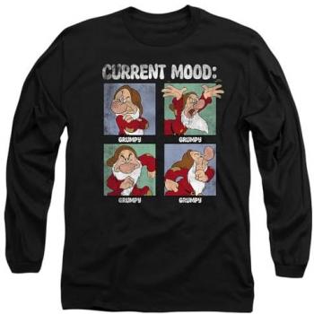 Snow White & the Seven Dwarfs Grumpy Dad Long Sleeve Shirt (Black) – Small Size – Father’s Day