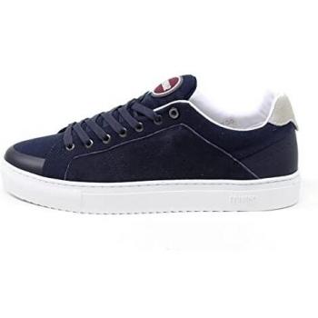 Sneakers da Uomo Colmar Bradbury Out 020 con Toe Cap in Nabuk e Fianchetti in Tela Navy Blu, Taglia 45