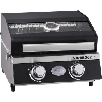 Gasgrill RÖSLE BBQ-Portable VIDERO G2-P, tragbar, variable Temperatursteuerung, Betrachtungsfenster, B/H: 47 cm x 34,5 cm