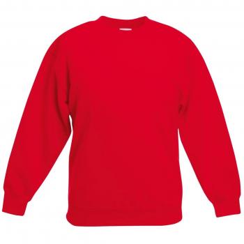 Fruit of the Loom Junior Red Drop-Shoulder Pullover (3‑4)
