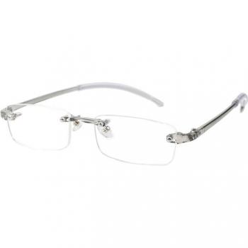 Myopia Correcting Rimless Glasses for Men and Women (-1.0 to -4.0 Diopters)