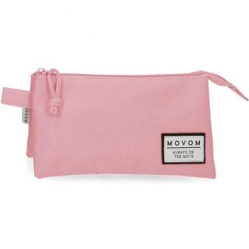 Movom Estuche Escolar Poliéster Always On The Move Rosa