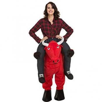 Disfraz para Adultos My Other Me Ride-On Toro Rojo Talla única