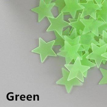 Autocollants muraux étoiles brillantes 3D, 100 pièces, adhésif pour chambre d'enfant