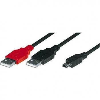 Cavo USB TECLINE 2x USB A a Mini USB B Dritto