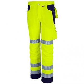 Qualitex Warnschutz Bundhose PRO WS Herren in Gelb und Marine Größe 29