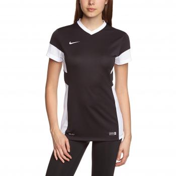 Nike Damen Trainingstshirt Academy 14 – Kurzarm, Schwarz/Weiß, L