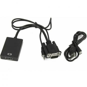 Adattatore HDMI per VGA Maschio con Cavo Audio per HDTV e DVD