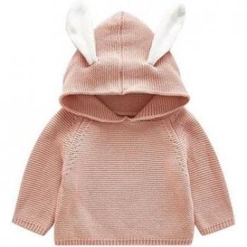 Hooded Toddler Sweater with Rabbit Ears